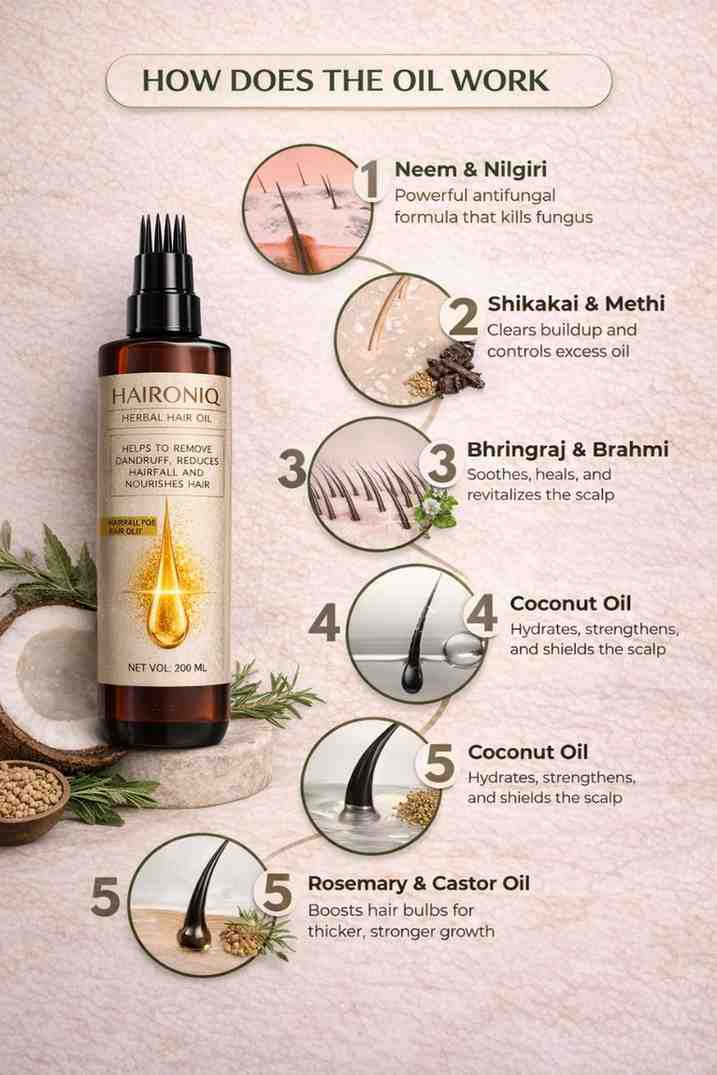 Haironiq Herbal Hair Oil 200ml