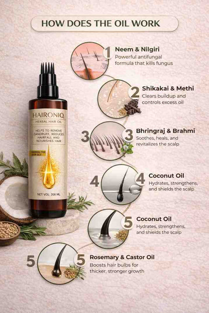Haironiq Herbal Hair Oil 200ml